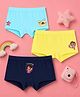 Button Bear Cotton Knit Pack Of 3 Nickelodeon Featuring Dora The Explorer Printed Panties - Yellow Sky & Navy Blue
