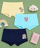 Button Bear Cotton Knit Pack Of 3 Paw Patrol Featuring Characters Printed Panties - Light Yellow Sky Blue & Navy Blue