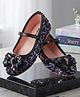 boyz n galz Sequin Embellished & Bow Applique Detailed Slip On Ballerinas - Black