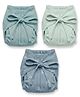 Cocoon Care Bamboo Cotton Printed & Solid Nappy Pack of 3 for Baby 1-3M Multicolor