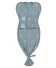 Cocoon Care Bamboo knit Printed SNUGZIE Sleep Sack with 3 Arms Positions for Babies 0-3m Blue