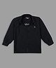 Actuel Woven Full Sleeves Cut Out Detailed Shirt With Beyounique Text Printed Tee - Black