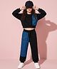 OLLINGTON ST. Cotton Looper Woven Full Sleeves Winter Wear Sweatshirt and Joggers Set - Black