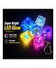 Sanjary Colorful LED Light Keychain, Press Activated Portable Keyring, Durable Attractive Design, Novelty Gift Accessory for Kids and Adults color may vary