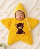 Woonie Bear Applique Star Baby Costume Photo Prop Set - Yellow