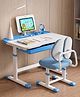 StarAndDaisy Kids Study Table and Chair Set Height Adjustable Study Table with Tiltable Desktop Adjustable Chair 3 Mode Study Lamp Storage Book Stand Writing Reading Desk for Children