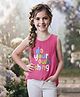 Lei-Chie Cotton Blend Woven Sleeveless Do Your Own Thing Text Printed Top - Pink