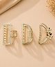 Stol'n Set Of 3 Geometric Designed Claw Clips - Gold