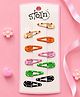 Stol'n Set Of 5 Polka Dots Designed Hair Clips - Multi Colour