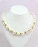 Milyra Pearls & Diamond Balls Necklace - Off White & Golden