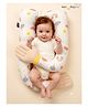 NeonateCare Baby Hugging Pillow | baby head shaping pillow | Newborn pillow | side pillow | Tummy time pillow - Rainbow Muslin Hugging Pillow
