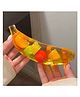 YAMAMA Transparent Banana Water Jelly Squishy Toy with Fruit Slices Inside Sensory Fidget Machine (Colour and Design May Vary)