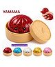 YAMAMA Dim Sum Bun Glitter Water Jelly Squishy Toy in Steamer Basket. ( Random colour/design will be dispatched )
