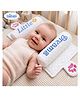 Bubzii Premium Organic Cotton Baby Bolster Safe Sleep Support Ideal Newborn Gift for Boys & Girls Adjsutable Pillow with Mustard seeds White pillow with Mustard seeds