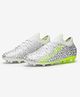 DECATHLON Kipsta Leopard Pattern Designed Lace Up Football Boots - Silver