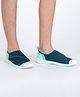 DECATHLON Colour Blocked Velcro Closure Quick Drying Aqua Shoes - Blue