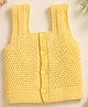 Little Angels Knit Sleeveless Honeycomb Pattern Designed Vest Style Top - Yellow