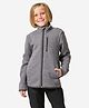 DECATHLON Quechua Knit Full Sleeves Solid Plush Detailed Pre Winter Jacket - Grey