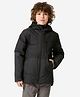 DECATHLON Quechua Knit Full Sleeves Solid Pre Winter Hooded Jacket - Black