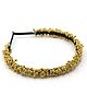 Aabacus Navratri Theme Ghunghri Beads Detailed Hair Band - Golden