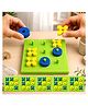 VGRASSP 3D Tic Tac Toe Board Game Toy For Kids And Adults - Tabletop Zero-Cross Strategy Puzzle For Brain Training And Logical Thinking - Portable Travel Friendly Return Gift (pack of 6) - Multicolor