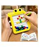 VGRASSP Crocodile Shape Dot Magnetic Drawing Board Toy For Kids With Magnetic Stylus - Montessori Educational Activity Toy With Pattern Cards And Colorful Beads - Yellow
