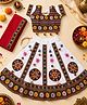 Banjara India Navratri Theme Half Sleeves Kutchi Embroidered Lehenga & Choli With Dupatta Set - White