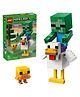 LEGO Minecraft Chicken Jockey Building Toy Decor 344 pieces-21582