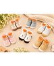 Kidofash Cotton Knit Pack Of 6 Bird Face Designed Anti Skid Socks - Orange