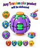 Azhari Press to Spin Fidget Spinner Rotating Stress Ball, Sensory Fidget Toys multicolor