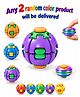 Azhari Press to Spin Fidget Spinner Rotating Stress Ballpack of 2 , Sensory Fidget Toys multicolor