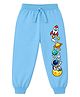 KAVEE Cotton Knit Space Theme Printed Joggers - Sky Blue