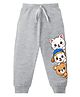 KAVEE Cotton Knit Animals Printed Joggers - Grey