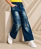 Nino Togs Denim Braid Detailed Washed Jeans - Blue