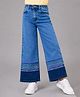Nino Togs Denim Thread Work Embroidered Washed Jeans - Blue