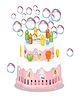 NEGOCIO Musical Birthday Cake Bubble Machine Toy with LED Lights, Automatic Bubble Blower, Flashing LED Lights, Indoor & Outdoor Play for kids- PACK OF 1- COLOR MAY VARY