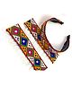SKD- Navratri Theme Thread Work Embroidered Mirror Work Embellished & Cowrie Shells Detailed Jewellery Combo Set - Yellow