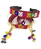 SKD Navratri Theme Thread Work Embroidered Mirror Work Embellished & Cowrie Shells Detailed Jewellery Combo Set - Black