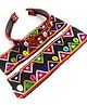 SKD Navratri Theme Thread Work Embroidered Mirror Work Cowrie Shells Embellished Jewellery Combo Set - Multi colour
