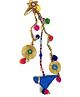 SKD Navratri Theme Pom Poms Embellished Tassels Detailed Hair Clip - Multi Colour