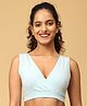 The Mom Store 95% Cotton 5% Elastane Knit Solid Maternity Bra - Sky Blue