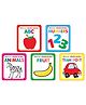 Dreamland Sparkle Board Books 5 Books Pack for Children - ABC, Numbers, Animals, Fruit, Transport