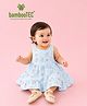Kidbea Bamboo Woven Sleeveless Cat Printed Dress - Blue