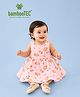 Kidbea Bamboo Woven Sleeveless Floral & Capybara Printed Dress - Pink