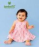 Kidbea Bamboo Woven Sleeveless Ducks Printed Dress - Pink