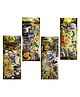 Asera 3D Animal Stickers for Kids, 4 Embossed Puffy Sheets, Multicolor Wildlife Figures for DIY Crafts, Scrapbooks, Journals, School Projects & Return Gifts