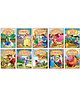 Uncle Moon Story Pack of 10 Books With Colourful Pictures For Children Age 2 to 6 Years | Princess & The Pea, Cinderella, The Town Mouse & The Country, Red Hen, Rapunzel, Hansel & Gretel, 160 Pages