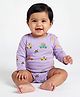 Orange Sugar Cotton Knit Full Sleeves Cars Printed Onesie - Lavender