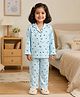 The Magic Wand Full Sleeves Sushi Printed Coordinating Shirt & Pants Set - Sky Blue