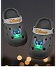 Yellow Bee Disney Lilo & Stitch Featuring Stitch LED Applique Detailed Perforated Slingback Clogs - Grey